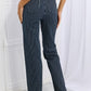 Judy Blue Cassidy Full Size High Waisted Tummy Control Striped Straight Jeans