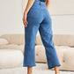 Crop Chloe Tummy Control High Waist Raw Hem Jeans