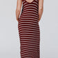 Pocketed Striped Scoop Neck Maxi Cami Dress