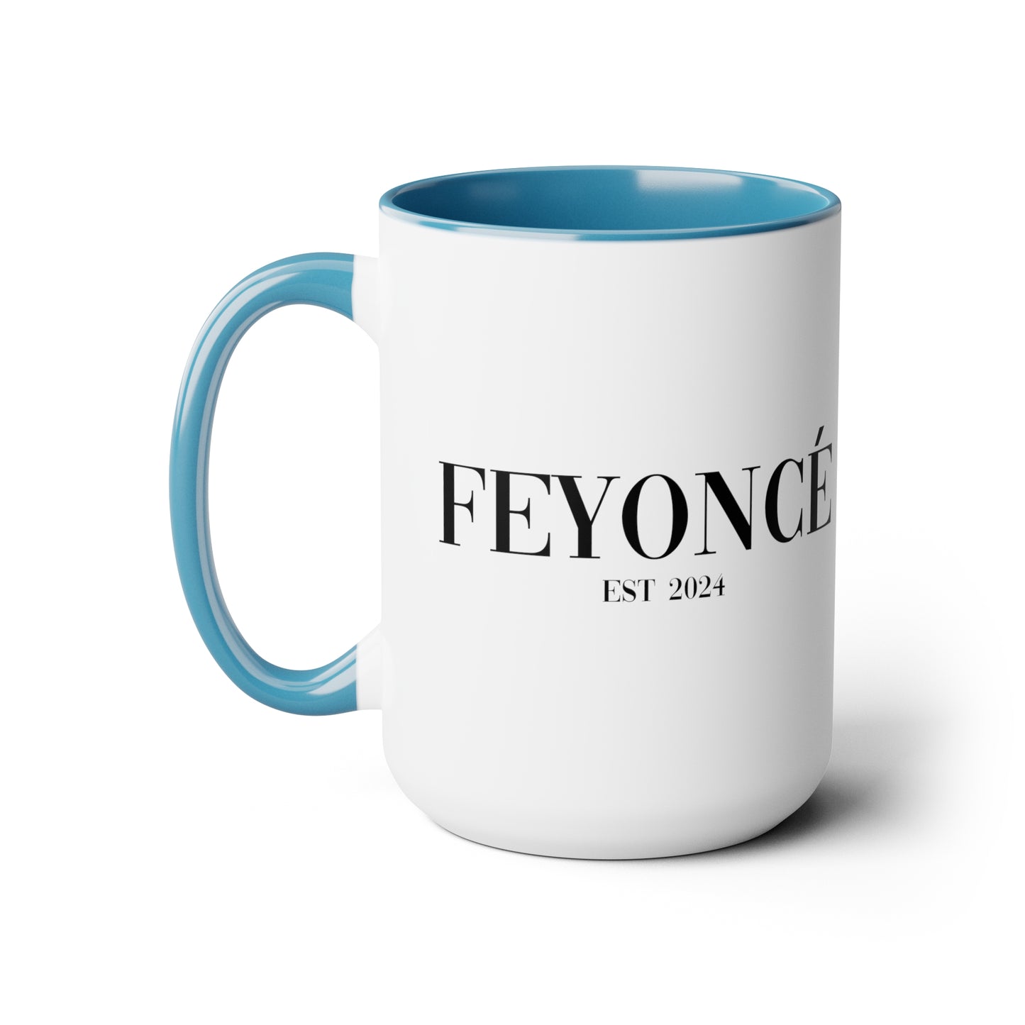 "FEYONCE" Two-Tone Coffee Mugs, 15oz