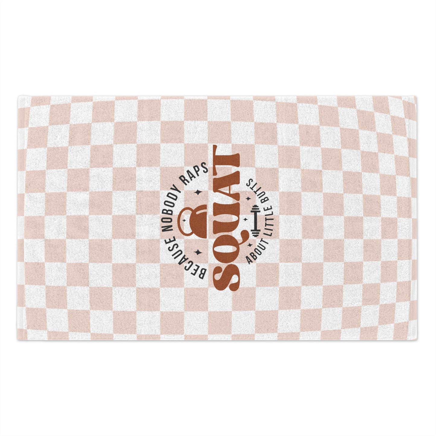 Big Butts Gym Towel ~ Checkered