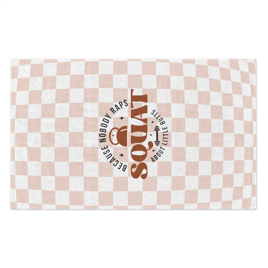 Big Butts Gym Towel ~ Checkered