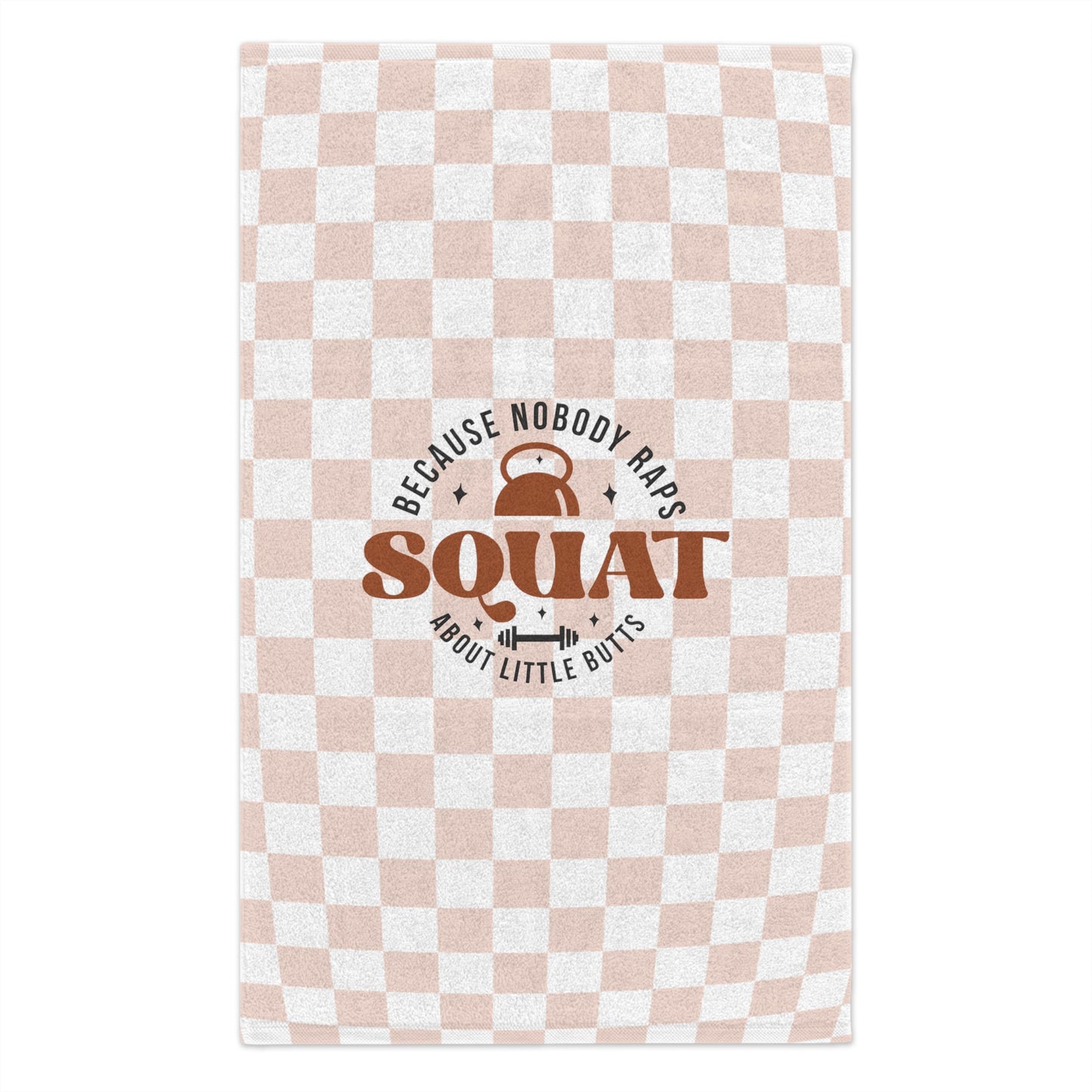 Big Butts Gym Towel ~ Checkered