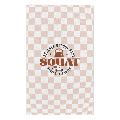 Big Butts Gym Towel ~ Checkered