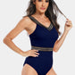 V-Neck One-Piece Swimwear