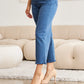 Crop Chloe Tummy Control High Waist Raw Hem Jeans