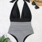 Halter Neck One-Piece Swimwear