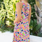 Printed Sleeveless Dress with Pockets