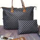 Checkered Two-Piece Bag Set