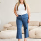 Crop Chloe Tummy Control High Waist Raw Hem Jeans