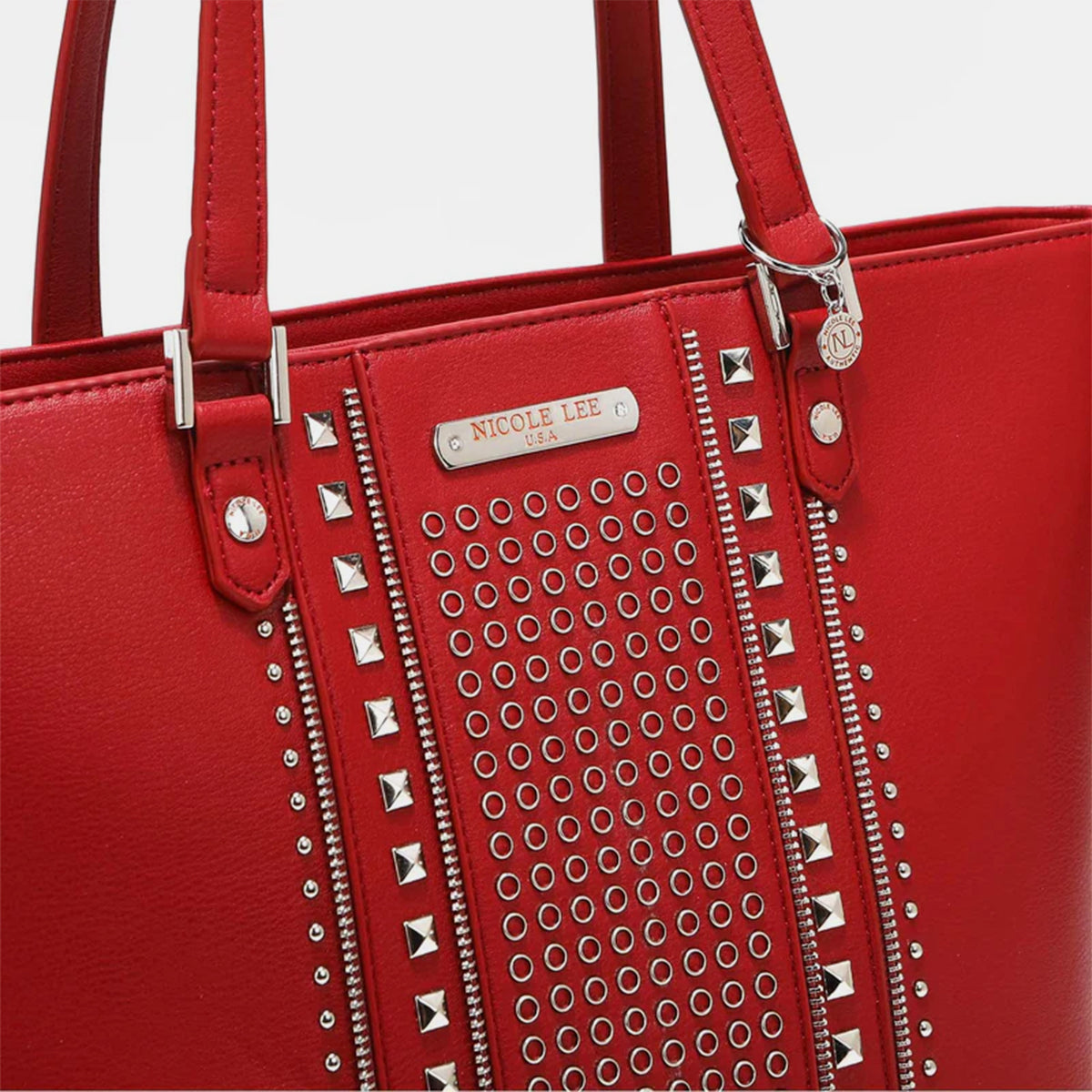 Studded Decor Tote Bag