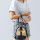 Straw Braided Adjustable Strap Bucket Bag