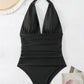 Halter Neck One-Piece Swimwear