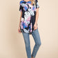 Printed Round Neck Short Sleeve T-Shirt