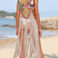 Fringe Spaghetti Strap Cover-Up