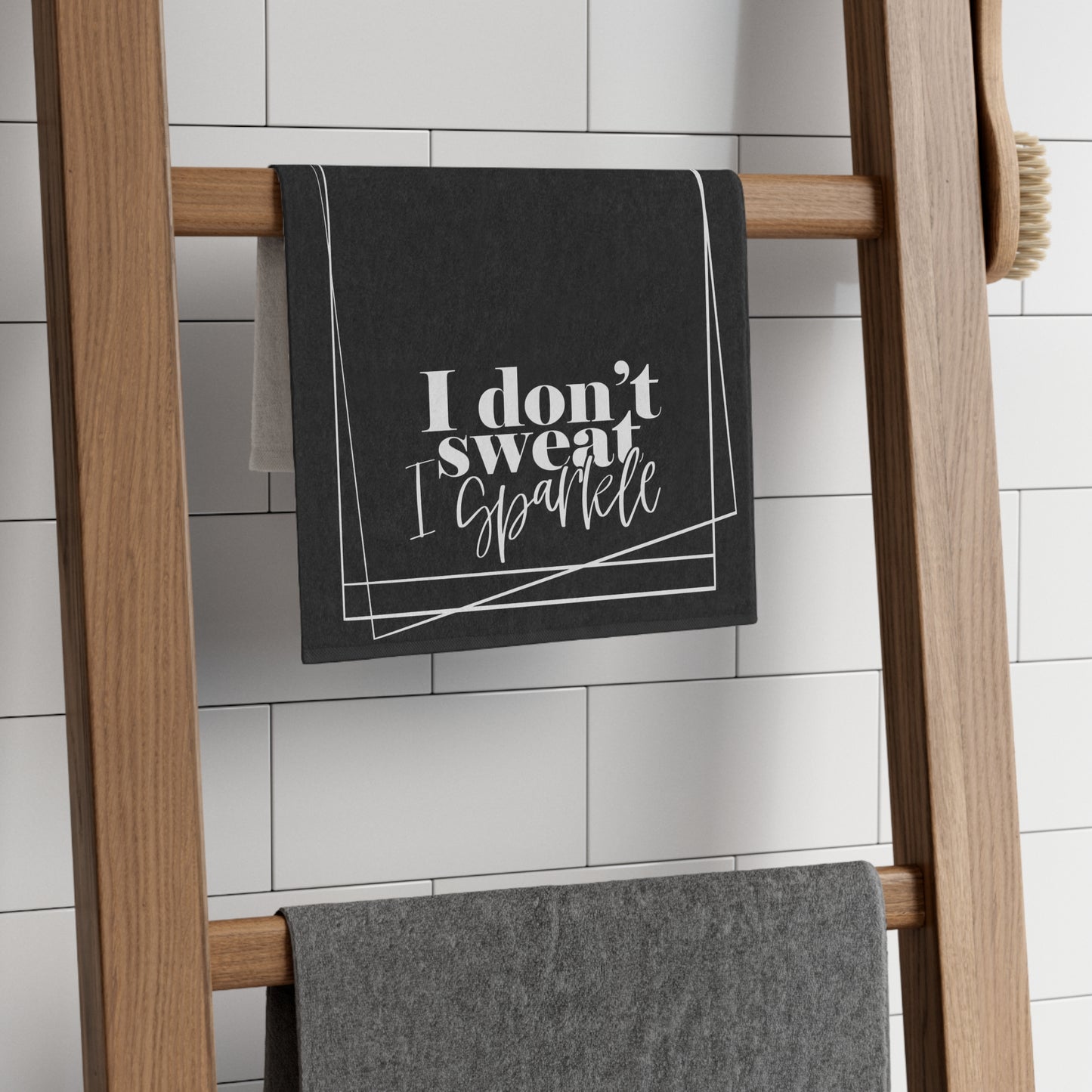 I Don't Sweat, I Sparkle Gym Towel