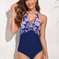 Ruched Wide Strap One-Piece Swimwear