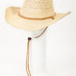 Fame Rope Strap Straw Braided Hat