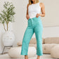 Crop Chloe Tummy Control High Waist Raw Hem Jeans