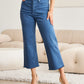 Crop Chloe Tummy Control High Waist Raw Hem Jeans