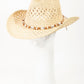 Fame Cowrie Shell Beaded String Straw Hat