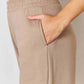 RISEN Wide Waistband Slit Wide Leg Pants