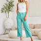 Crop Chloe Tummy Control High Waist Raw Hem Jeans