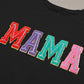 MAMA Round Neck Short Sleeve T-Shirt