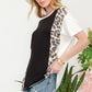 Leopard Color Block T-Shirt