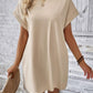 Pocketed Round Neck Short Sleeve Dress