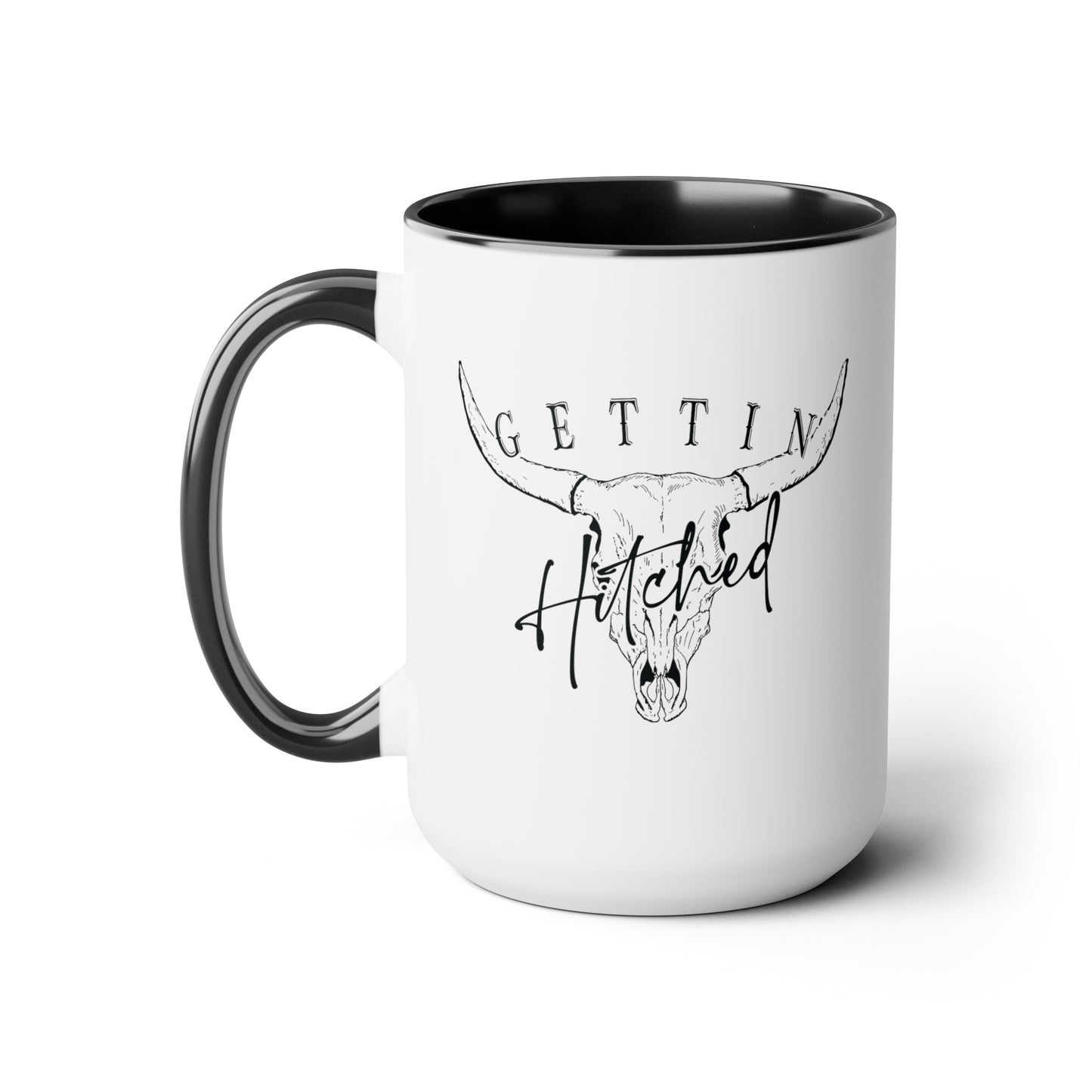 Getting Hitched Two-Tone Coffee Mugs, 15oz