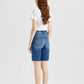 Super High Rise Denim Bermuda Shorts - BAYEAS