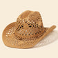 Fame Straw Weave Rope Ribbon Cowboy Hat