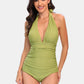 Halter Neck One-Piece Swimwear