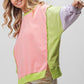 Washed Color Block Sweatshirt