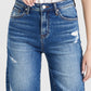 Super High Rise Denim Bermuda Shorts - BAYEAS