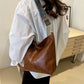 Faux Leather Adjustable Strap Shoulder Bag