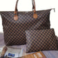 Checkered Two-Piece Bag Set