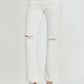 RISEN  Full Size High Rise Button Fly Straight Ankle Jeans