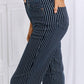 Judy Blue Cassidy Full Size High Waisted Tummy Control Striped Straight Jeans