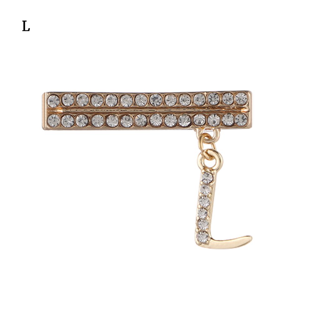 Sparkle Letter Watch Band Charm