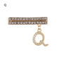 Sparkle Letter Watch Band Charm