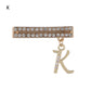 Sparkle Letter Watch Band Charm