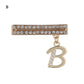 Sparkle Letter Watch Band Charm