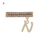 Sparkle Letter Watch Band Charm