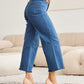 Crop Chloe Tummy Control High Waist Raw Hem Jeans