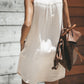 Snap Down Sleeveless Mini Dress