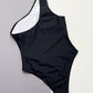 Contrast Panel One-Piece Swimsuit