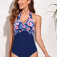 Ruched Wide Strap One-Piece Swimwear