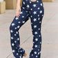 Judy Blue Janelle Full Size High Waist Star Print Flare Jeans